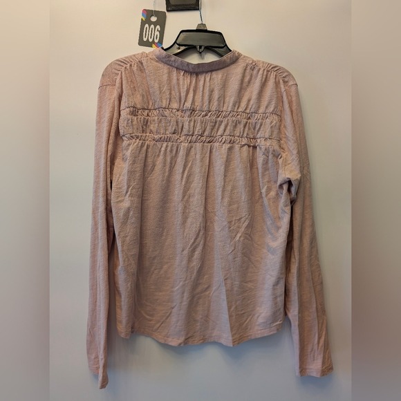 Cotton Long Sleeve Button Down‎ Top Ruched Blouse Casual Shirt - Picture 4 of 10